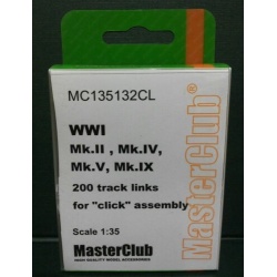 Resin Tracks for WWI Mk. IV, Mk.II, Mk.V , MC135132CL, MasterClub, 1:35