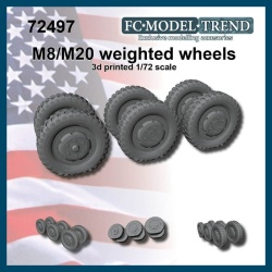 FC MODEL TREND 72497 M8/M20 weighted wheels, 1/72 scale