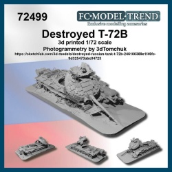 FC MODEL TREND 72499 Destroyed T72B, 1/72 scale