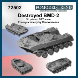 FC MODEL TREND 72502 BMD-2 DESTROYED, escala 1/72
