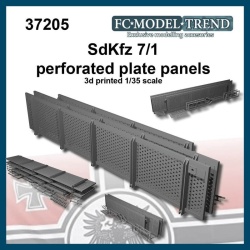 FC MODEL TREND 37205 SdKfz 7/1 perforated side panels, 1/35 scale