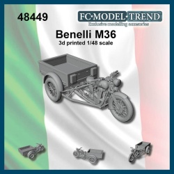 FC MODEL TREND 48449 , Motocarro Benelli M36 , 1/48 Scale