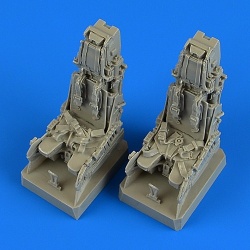 Quickboost 32 208 , EF TYPHOON EJ. SEATS WITH SAFETY BELTS - 2 PCS., Scale 1/32