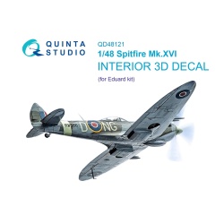 Quinta Studio QD48121, Spitfire Mk.XVI 3D-Printed Interior decal (Eduard) , 1:48