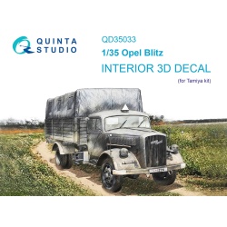 Quinta Studio QD35033, Opel Blitz 3D-Printed Interior decal (for TAMIYA) , 1:35
