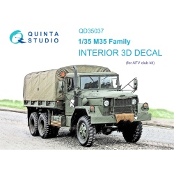 Quinta Studio QD35037, M35 Family 3D-Printed Interior decal (for AFVclub), 1:35