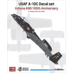 DEF.MODEL, JD48006, USAF A-10C Decal set ‘Indiana ANG 100th Anniversary’, 1:48