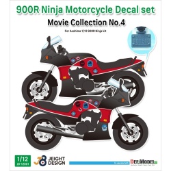 DEF.MODEL, JD12001, 900R Ninja 1/12 Decal set - Movie Collection No.4,  JEIGHT design