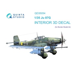 Quinta Studio QD35054, Ju 87G 3D-Printed Interior decal (for Border Mode), 1:35