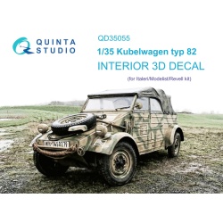 Quinta Studio QD35055, Kubelwagen 3D-Printed Interior decal (for Italeri), 1:35