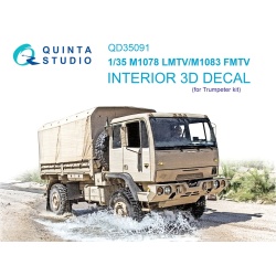 Quinta Studio QD35091, M1078 LMTV&M1083 3D-Printed Interior decal (TRUMP), 1:35