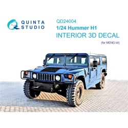 Quinta Studio QD24004, Hummer H1 3D-Printed Interior decal (for MENG), 1:24