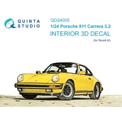 Quinta Studio QD24005, Porsche 911 Carr 3D-Printed Interior decal (for REVELL), 1:24