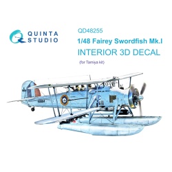 Quinta Studio QD48255, Swordfish Mk.I 3D-Printed Interior decal (Tamiya), 1:48