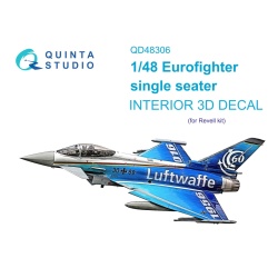 Quinta Studio QD48306, Eurofighter sing 3D-Printed Interior decal (Revell), 1:48