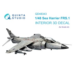 Quinta Studio QD48343, Sea Harrier FRS.1 3D-Printed Interior decal(Kinetic, 1:48