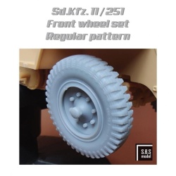 S.B.S Models, 35046, Sd.Kfz 11. / 251. front wheel set (Regular pattern - sagged), 1/35