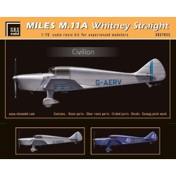 S.B.S Models SBS 7033, Miles M.11A Whitney Straight 'Civiliafull resin kit, 1:72