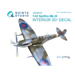 Quinta Studio QD32018, Spitfire Mk.IX 3D-Printed Interior decal (forTamiya, 1:32